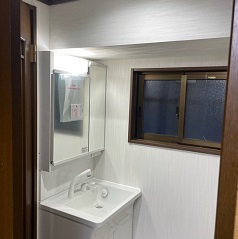 トイレ・洗面化粧台リフォーム　漏水復旧工事